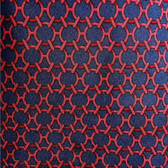 Authentic Hermes Geometric Silk Tie - Picture 12 of 12